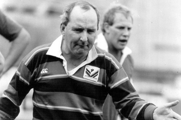 Alan Jones had a successful tenure as Wallabies coach. He is pictured in 1987.