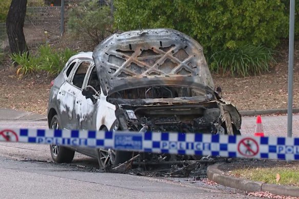 A black Haval SUV has been found torched on Sutherland Avenue, Kings Langley.