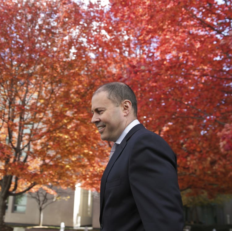 Treasurer Josh Frydenberg is a Liberal Party rising star who may have further to climb. 