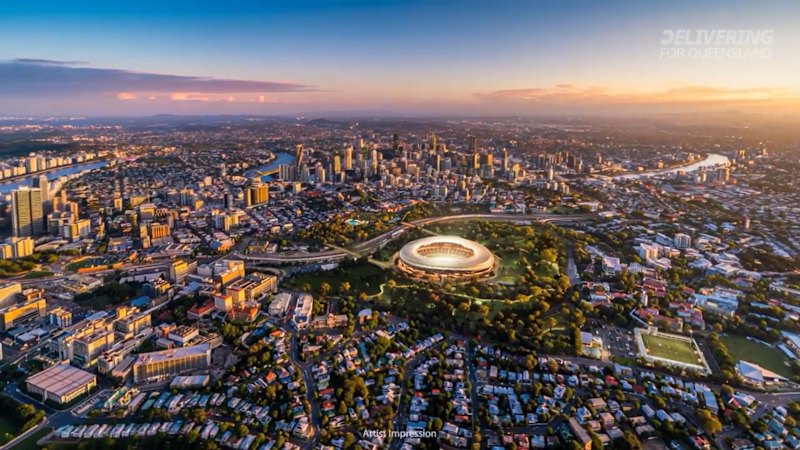 ‘We have to find a place to flatten out’: Designs revealed for Brisbane Olympic stadium
