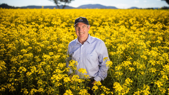 GrainCorp chief executive Robert Spurway has announced record half-year profits.