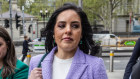 Moira Deeming arrives at the Federal Court for day one of her ten-day trial for defamation against Victorian Liberal leader John Pesutto.