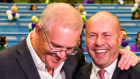 Josh Frydenberg and Scott Morrison campaigned together in May 2022. 