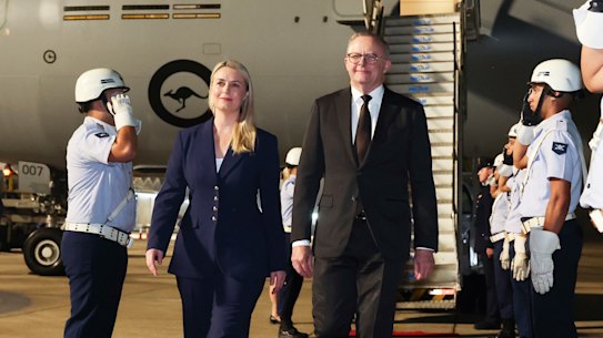 Anthony Albanese arrives in Rio for the G20.