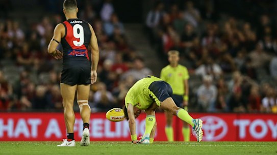 The ball will no longer be bounced in the AFL.