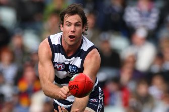 Matthew Egan during his playing days at the Cats.