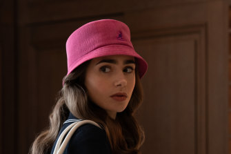 Lily Collins in Emily in Paris.