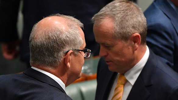 Scott Morrison and Bill Shorten.