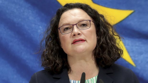 Andrea Nahles has quit as leader of Germany's Social Democrats.