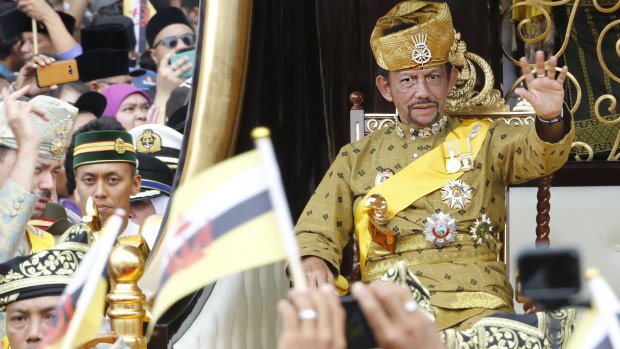 Sultan Hassanal Bolkiah at his golden jubilee celebrations in 2017.