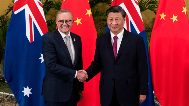 Xi spoke warmly of the fact that he’d visited every state in Australia in his meeting with Albanese.