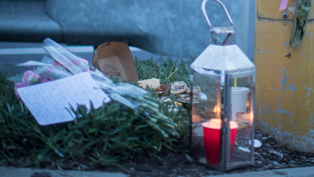 Flowers and candles were left at the scene of a tragic hit-run accident in Melbourne's east.