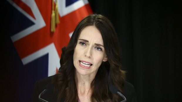 "Test, test, test": Prime Minister Jacinda Ardern.