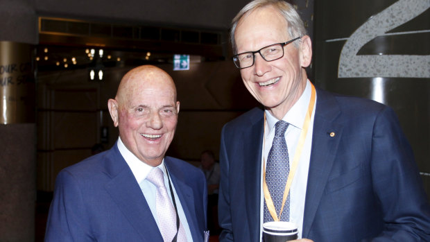 Solomon Lew and Geoff Wilson - the last two big Myer shareholders.