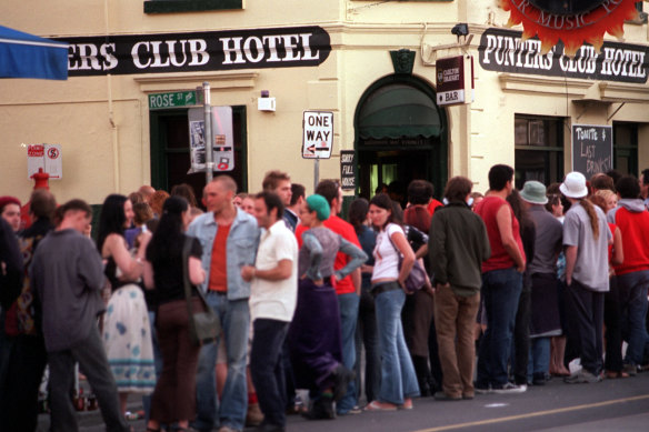 A 12-hour music marathon drew fans to the closing day of the Punters Club in February 2002.