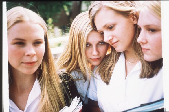 Kirsten Dunst (second from left) stars in The Virgin Suicides.