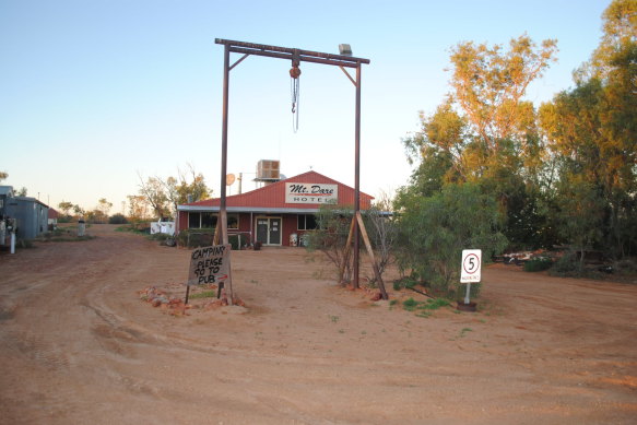The Mt Dare pub, the last stop before the Simpson Desert.