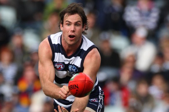 Matthew Egan during his playing days at the Cats.