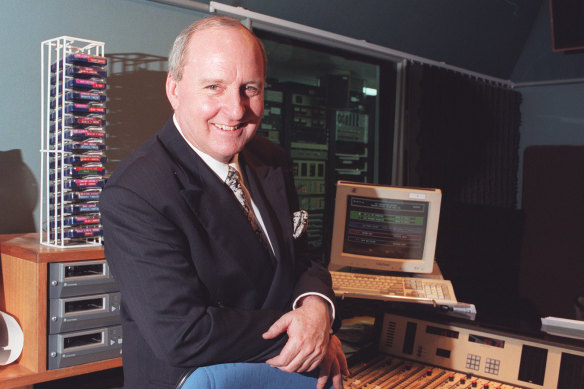 Alan Jones in the studio in 1997.