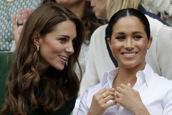 The Princess of Wales and the Duchess of Sussex in 2019.