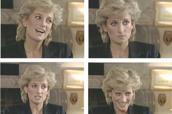 Princess Diana on the BBC's Panorama program in November 1995.