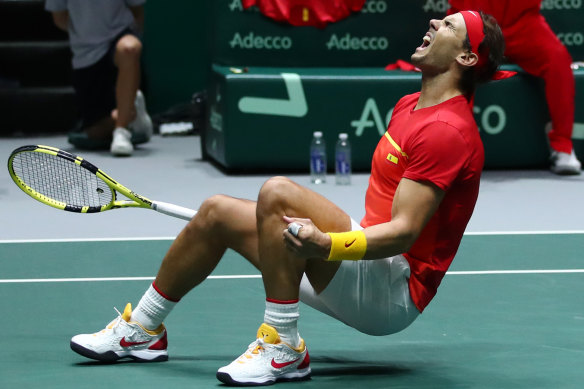 Rafael Nadal, pictured at the 2019 Davis Cup, headlines Spain's ATP Cup squad.