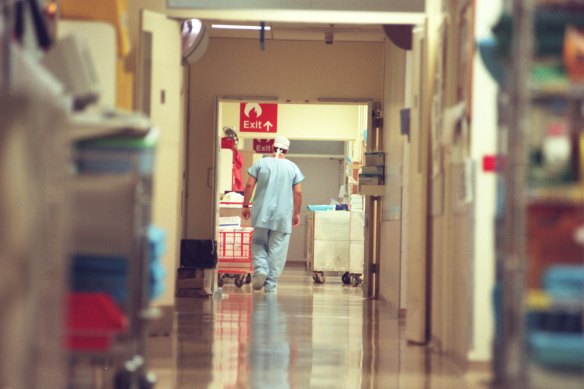 The number of people in WA hospitals with COVID has dropped slightly. 
