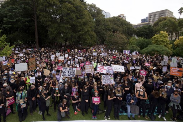 Organisers believe the Melbourne rally has attracted more than 5000 people.
