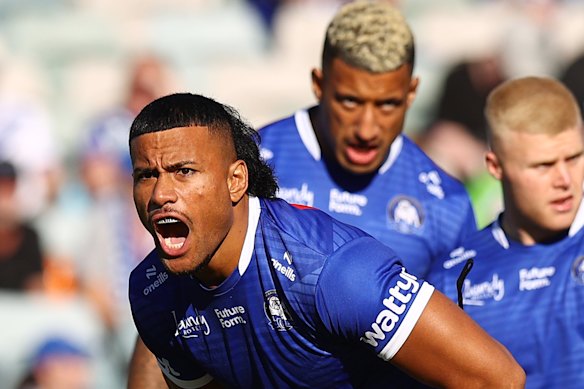 Successful exits … Stephen Crichton and Villiame Kikau.