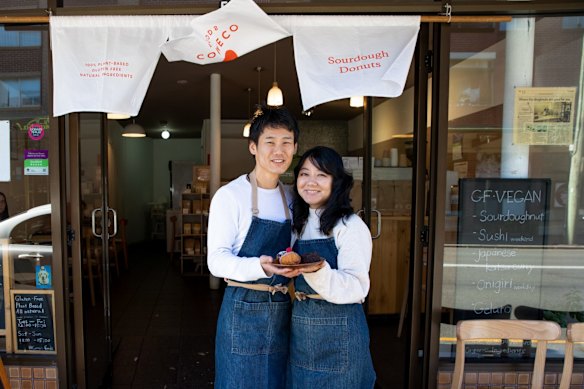 Yu Ozone and her husband Masa at Comeco. 
