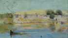 The Yarra near Heidelberg, 1891, by Arthur Streeton, hung for many decades in a NSW country homestead. The family, members of the famous Murdoch clan, are now selling. In oil on canvas, this work measures 31 x 46 cm and is estimated to fetch $150,000 to $250,000 through Davidson Auctions in Sydney on November 25.