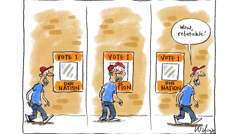 Hanson’s party is a policy-free zone