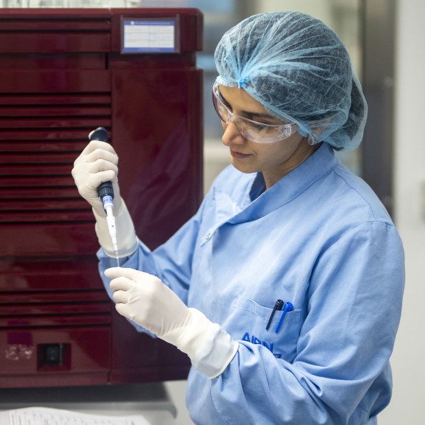 A member of the University of Queensland’s vaccine team, which was already working on a “rapid response” vaccine technology when the pandemic hit.