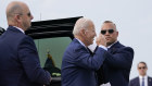 Joe Biden arrives to board Air Force One to head to New Delhi on Thursday (Friday AEST). 