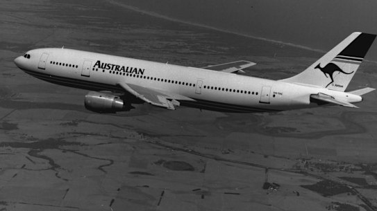 An Australian Airlines Airbus A300-B4. January 24, 1993. 