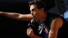 Brandon Rogers lashed out at a heckler during the Helluva Boss panel at Comic Con in New York. 