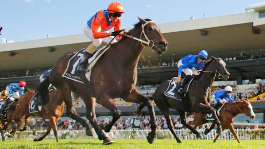  Think It Over takes out the  George Ryder Stakes. at Rosehill last month