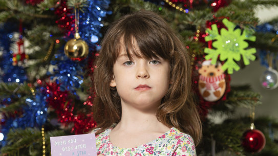 Florence Widdicombe, who found a message was already written in a card her family had bought from Tesco.