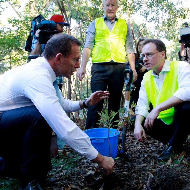As environment minister, Greg Hunt (right) persuaded Tony Abbott not to oppose climate science publicly.