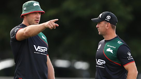 Sam Burgess and Jason Demetriou.