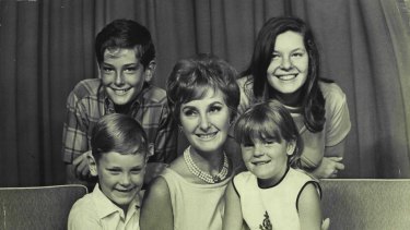 June Dally-Watkins with children Carel, Timothy, Marc and Lisa in 1967.