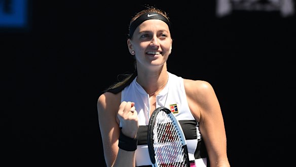 Petra Kvitova steamrolled her younger opponent.