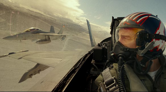 The year’s biggest movie in Australian cinemas: Top Gun: Maverick.