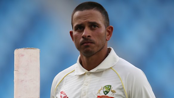 Back in Shield action: Usman Khawaja.
