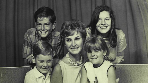 June Dally-Watkins with children Carel, Timothy, Marc and Lisa in 1967.