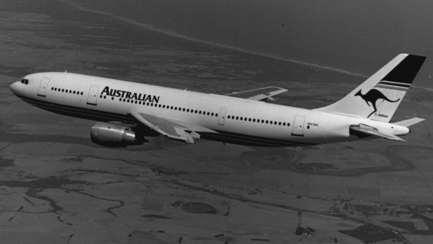 An Australian Airlines Airbus A300-B4. January 24, 1993. 