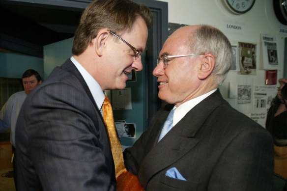 Mark Latham, left, was tipped to be Australia’s next prime minister.