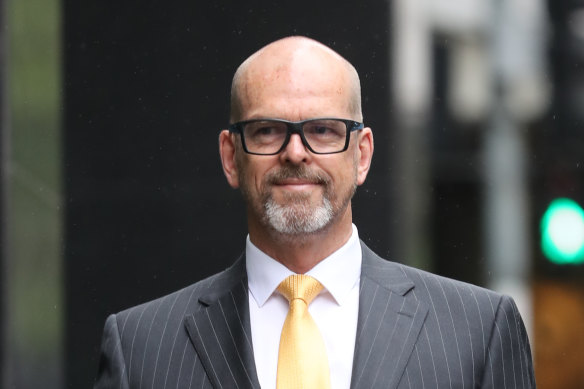 Former police chief commissioner Simon Overland pictured before testifying to the royal commission last year.