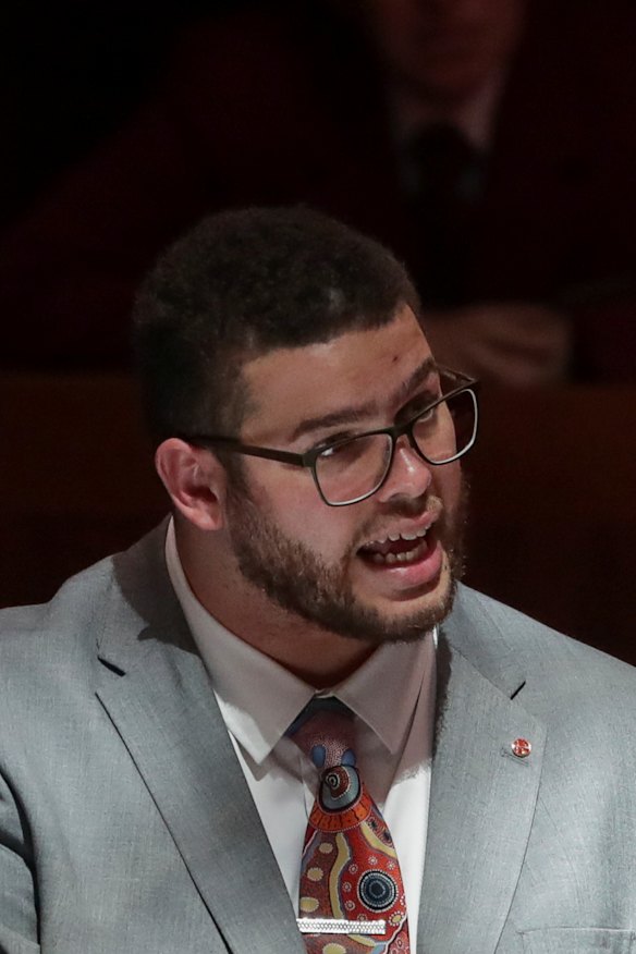 Greens senator Jordon Steele-John, 26, is the youngest person in federal Parliament. 