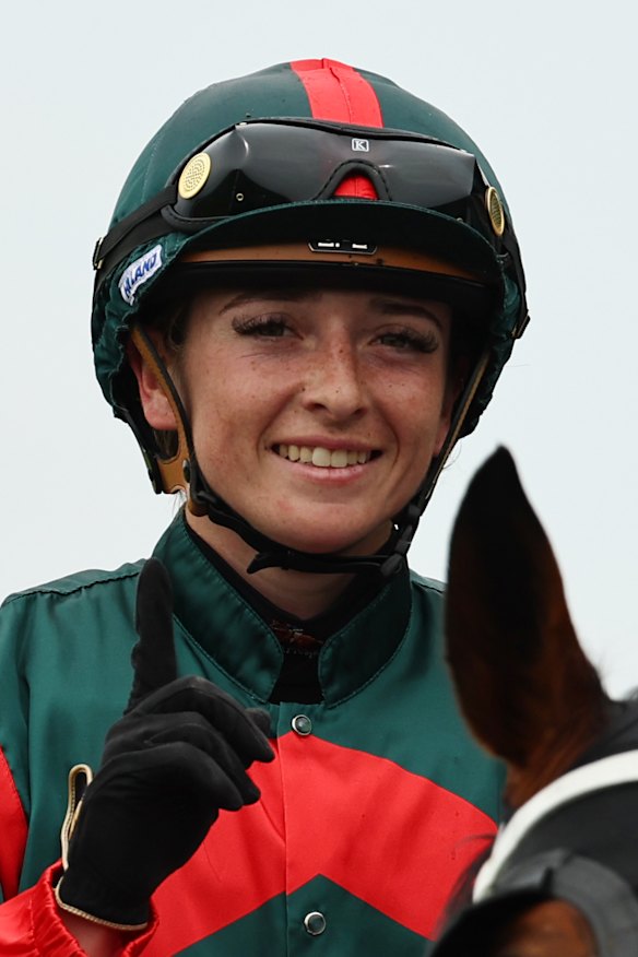 Siena Grima after winning on Full Hao at Rosehill on December 7.